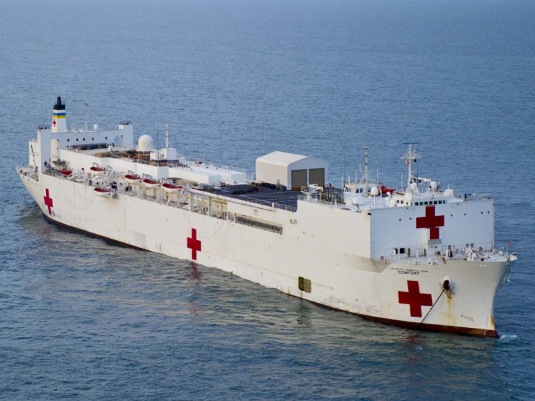 The USNS Comfort joined New York’s COVID-19 fight