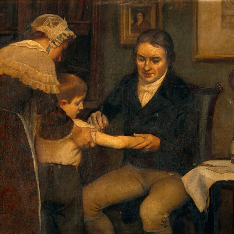 English scientist and physician Edward Jenner inoculated 8-year old James Phipps against smallpox