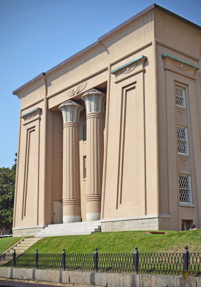 The Hampden-Sydney College medical department moved into its first permanent home, the Egyptian Building