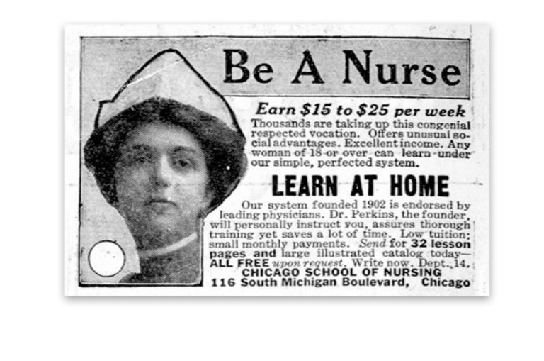 The University of Oregon began offering courses in nursing