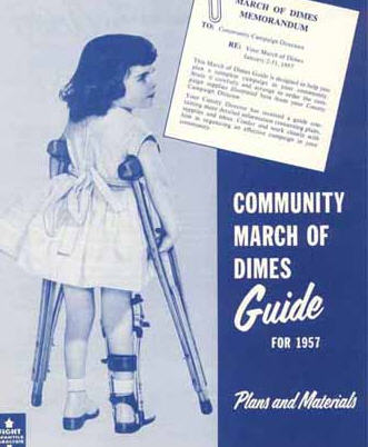 President Roosevelt founded the National Foundation for Infantile Paralysis and the March of Dimes to fight polio