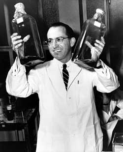 Dr. Jonas Salk began classifying more than 100 strains of poliovirus