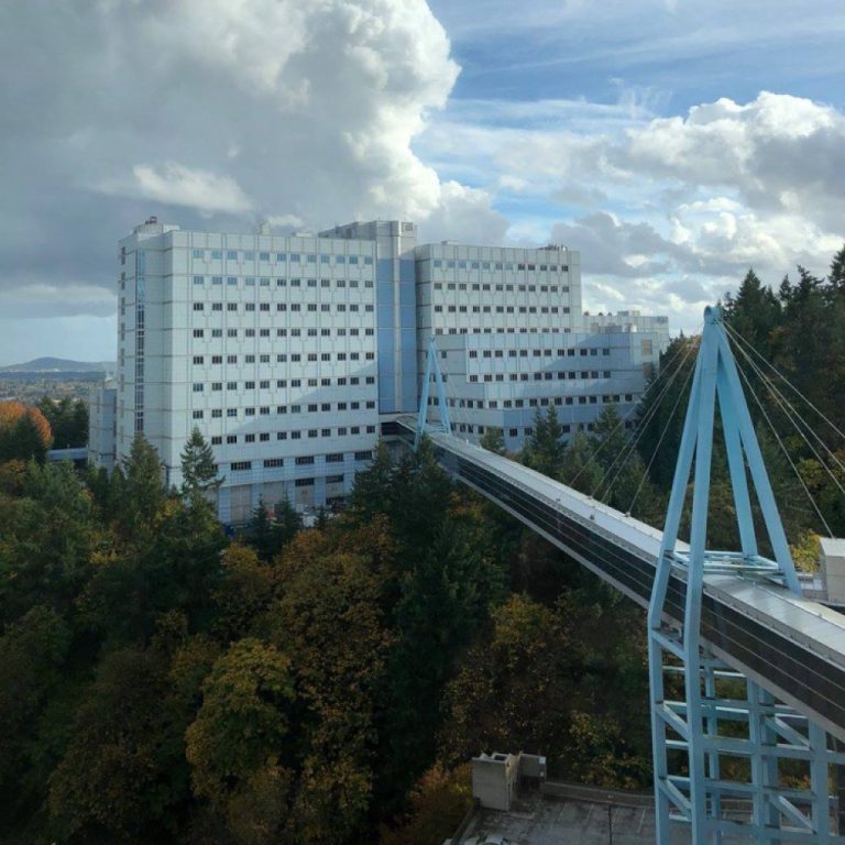 The Veteran’s Affairs Medical Center bridge at OHSU opened