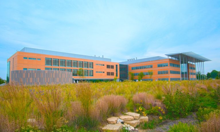 The Bio-Research and Development Growth (BRDG) Park building was constructed