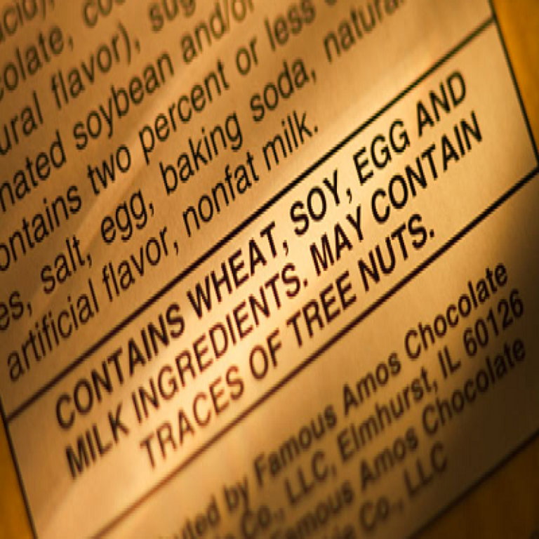 Passage of Food Allergy Labeling Act required labeling of foods that may cause allergic reaction