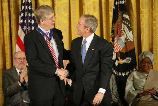 National Institutes of Health Director Francis Collins received the National Medal of Science award