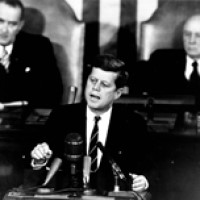 President John F Kennedy expanded the US Space Program