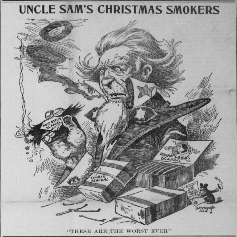 cartoon: uncle sam’s christmas Presents