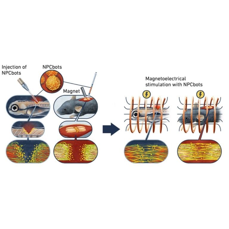 Microrobots repair spinal cord